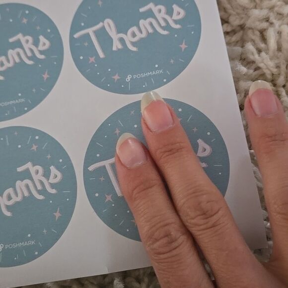 POSHMARK posh stickers Thank You Blue poshfest poshfixings poshshow Swag Posher - Picture 14 of 14